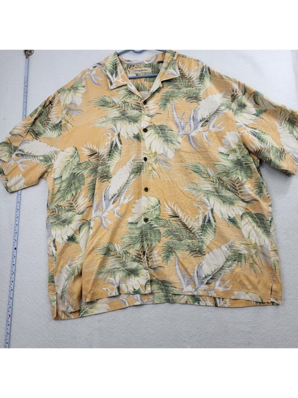 Tommy Bahama Silk Hawaiian Shirt Tropical Resort SZ 3XB 3X Big Camp